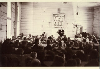 Service at the Paanajärvi border region church