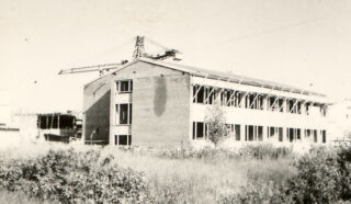 Kuusamon Lukion II rakennustyömaa, 1961