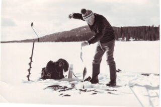 Paavo Korpua ice fishing