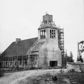 The construction of Kuusamo’s new church 1949